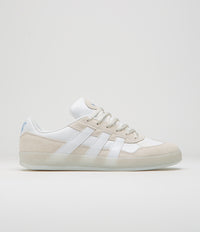 Adidas Aloha Super Shoes in Crystal White and FTWR White / Bluebird