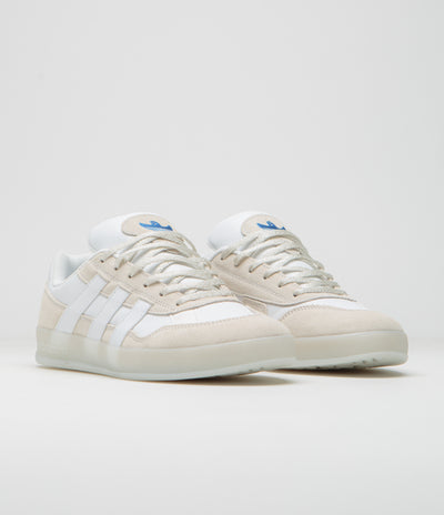 Adidas Aloha Super Shoes in Crystal White and FTWR White / Bluebird