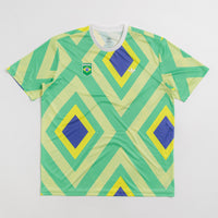 Adidas Brasil Criola Jersey in Pulse Yellow and Multicolor thumbnail
