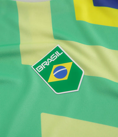 Adidas Brasil Criola Jersey in Pulse Yellow and Multicolor