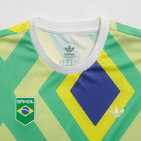 Adidas Brasil Criola Jersey in Pulse Yellow and Multicolor thumbnail