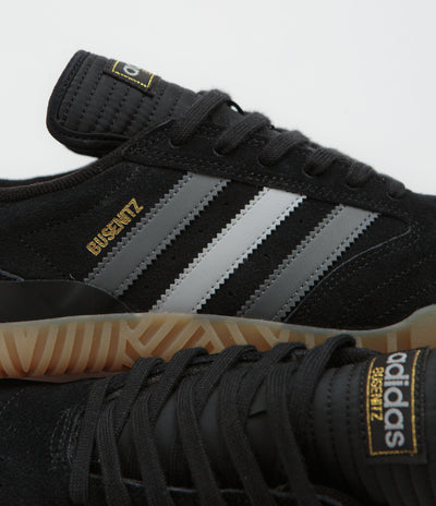 Adidas Busenitz Indoor Super Shoes in Core Black and Grey Four / Grey Two