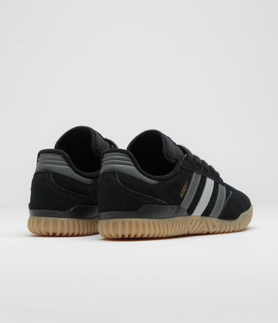 Adidas Busenitz Indoor Super Shoes in Core Black and Grey Four / Grey Two