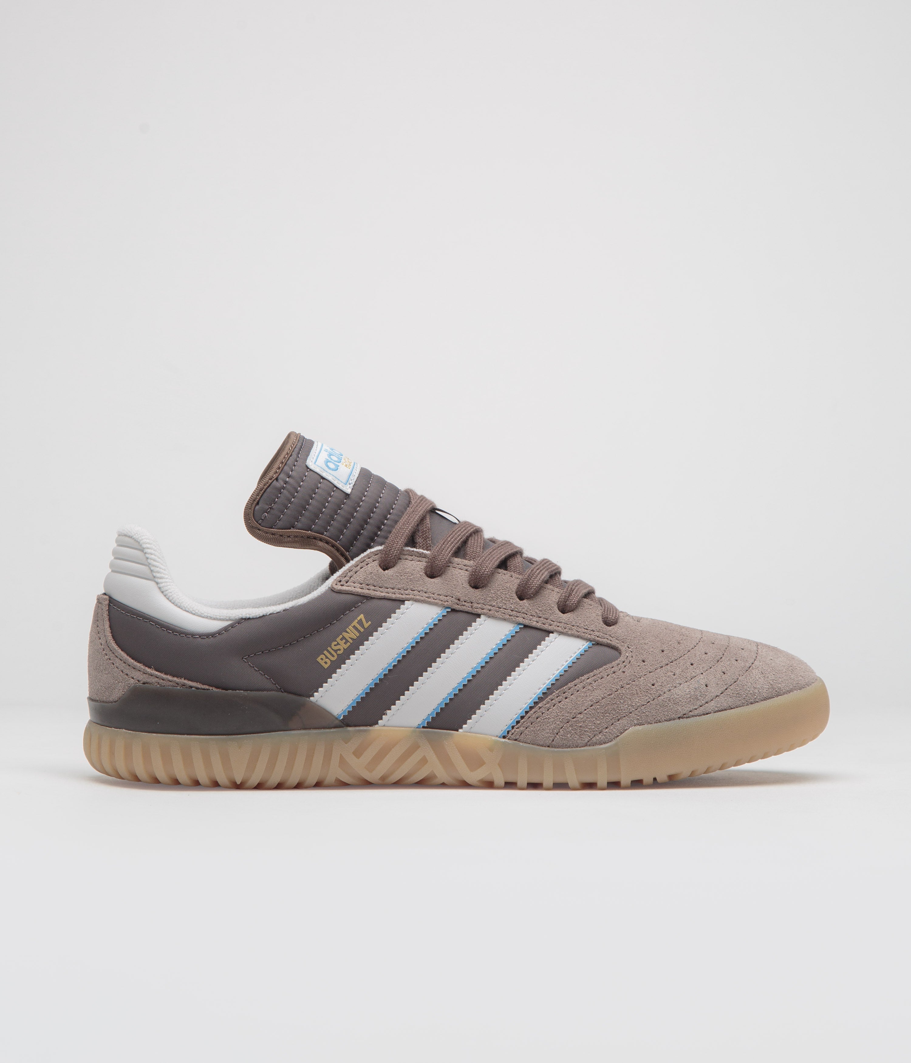 Adidas Busenitz Indoor Super Shoes in Earth Strata and Crystal White / Charcoal