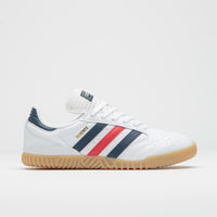 Adidas Busenitz Indoor Super Shoes in FTWR White and Collegiate Navy / Better Scarlet thumbnail