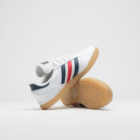 Adidas Busenitz Indoor Super Shoes in FTWR White and Collegiate Navy / Better Scarlet thumbnail