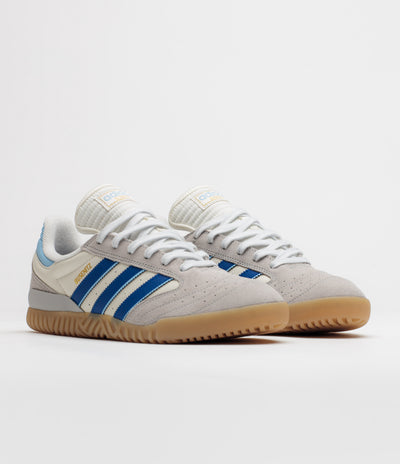Adidas Busenitz Indoor Super Shoes - Grey Two / Team Royal Blue / Clear Sky