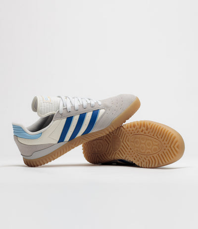 Adidas Busenitz Indoor Super Shoes - Grey Two / Team Royal Blue / Clear Sky