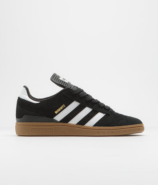 Adidas Busenitz Shoes - Black / Running White / Metallic Gold | Flatspot