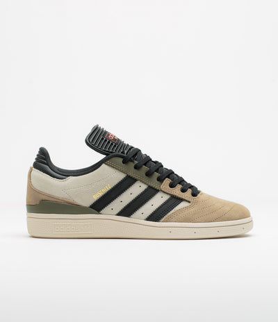 Adidas Busenitz Shoes in Cardboard and Core Black / Olive Strata