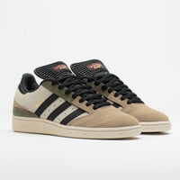 Adidas Busenitz Shoes in Cardboard and Core Black / Olive Strata thumbnail