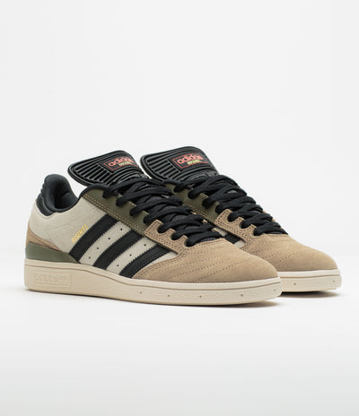 Adidas Busenitz Shoes in Cardboard and Core Black / Olive Strata