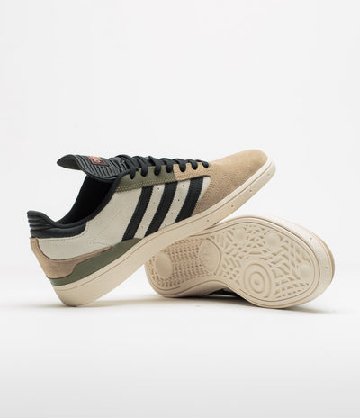 Adidas Busenitz Shoes in Cardboard and Core Black / Olive Strata