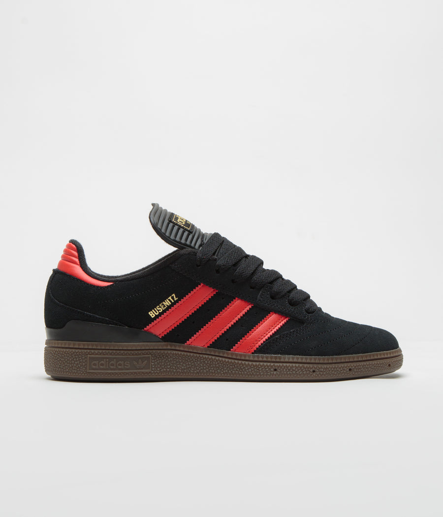 Adidas Busenitz Shoes in Core Black and Red / Gum5