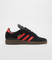 Adidas Busenitz Shoes in Core Black and Red / Gum5