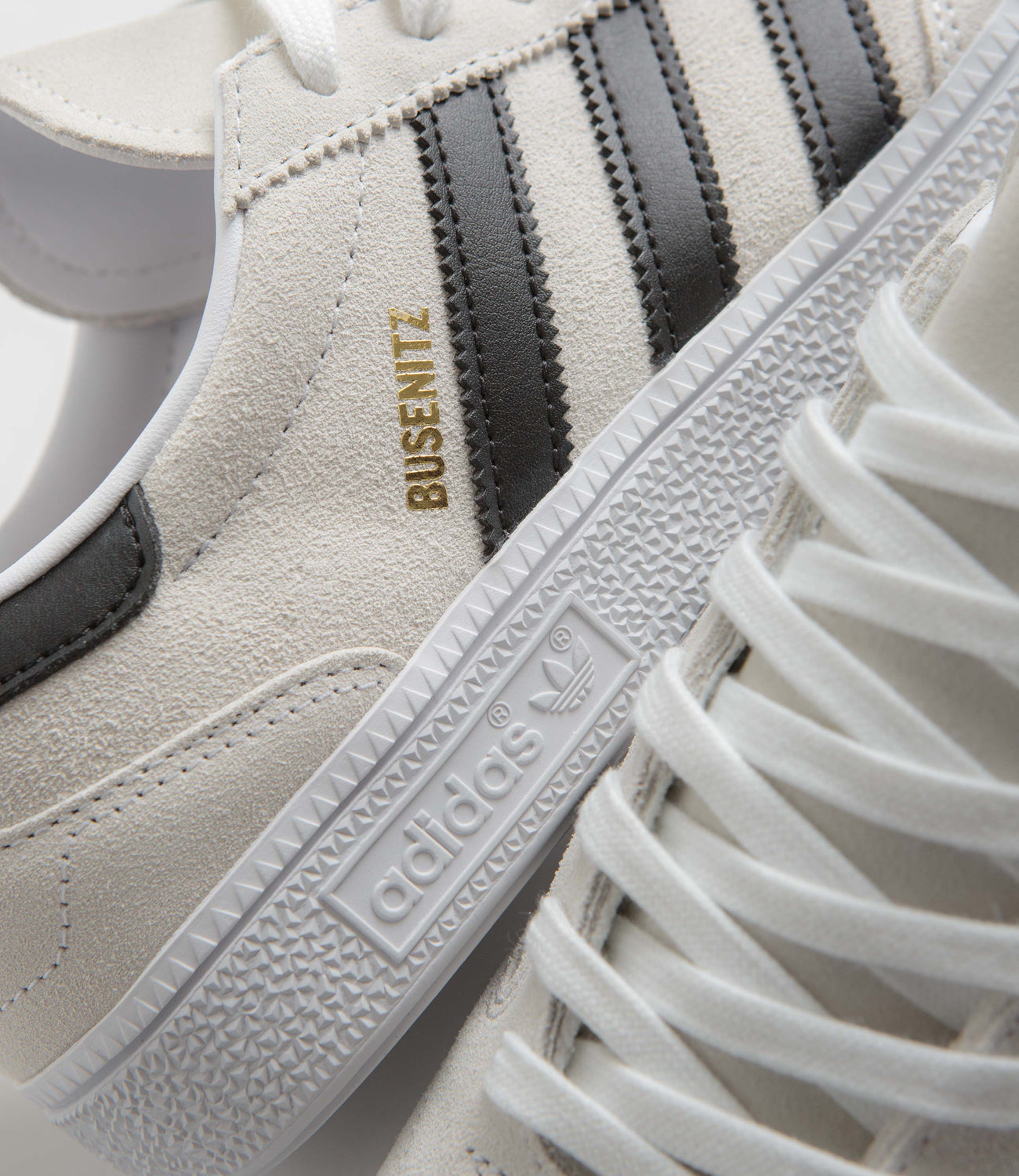 Adidas Busenitz Vintage Shoes Crystal White Core Black FTWR Whit Flatspot