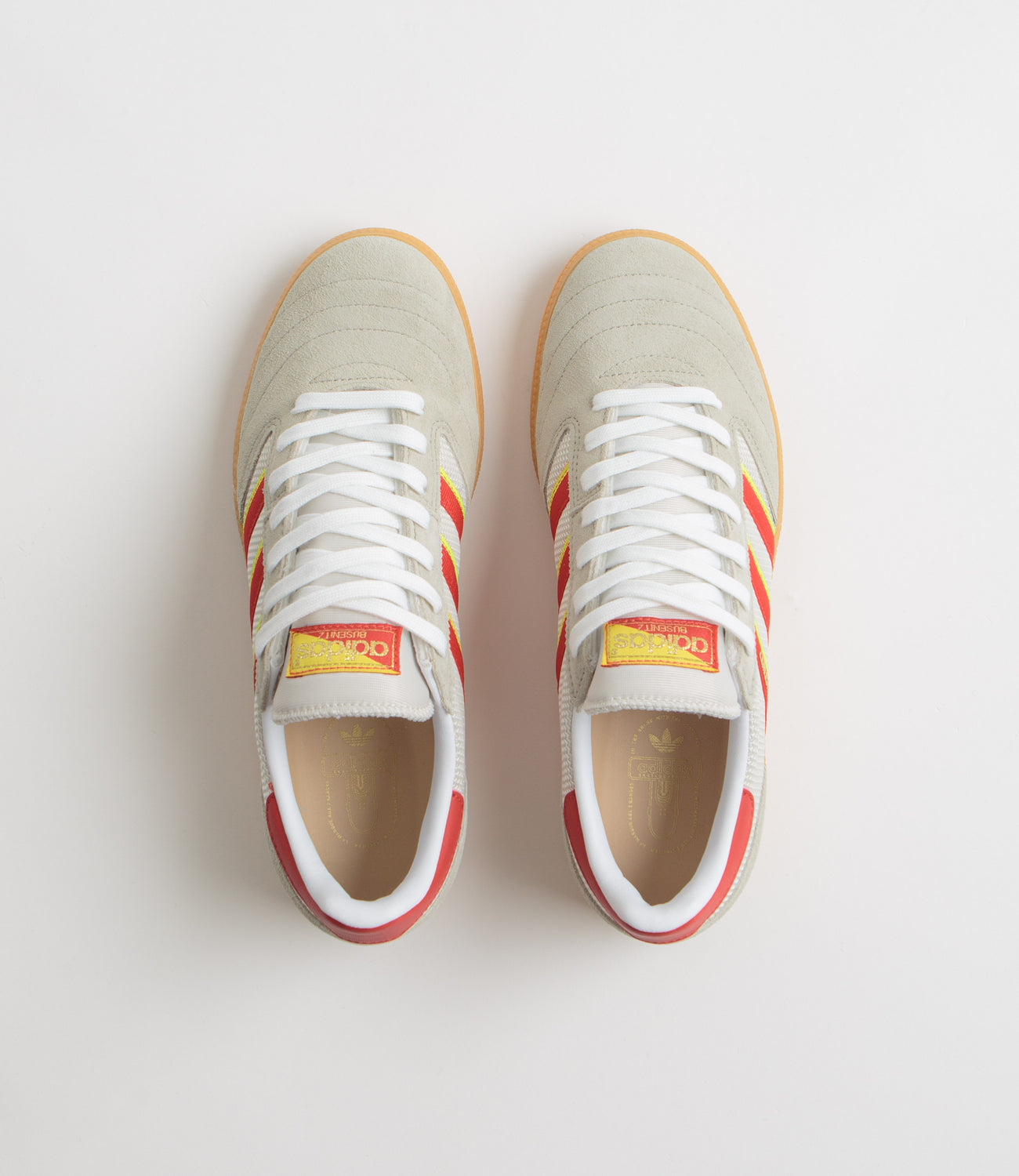 Adidas Busenitz Vintage Shoes Feather Grey Red Orbit Grey Flatspot
