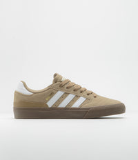 Adidas Busenitz Vulc II Shoes in Cardboard and Chalk White / Gold Metallic