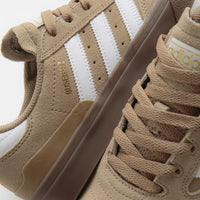 Adidas Busenitz Vulc II Shoes in Cardboard and Chalk White / Gold Metallic thumbnail