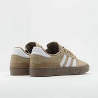 Adidas Busenitz Vulc II Shoes in Cardboard and Chalk White / Gold Metallic thumbnail