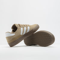 Adidas Busenitz Vulc II Shoes in Cardboard and Chalk White / Gold Metallic thumbnail