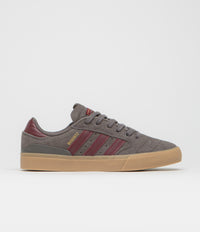Adidas Busenitz Vulc II Shoes in Charcoal and Shadow Red / Gum4