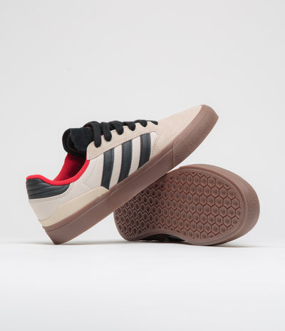 Adidas Busenitz Vulc II Shoes in Clear Brown and Core Black / Gum5