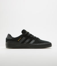 Adidas Busenitz Vulc II Shoes in Core Black and Carbon / Core Black