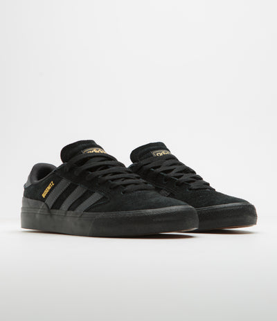 Adidas Busenitz Vulc II Shoes in Core Black and Carbon / Core Black