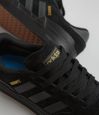 Adidas Busenitz Vulc II Shoes in Core Black and Carbon / Core Black