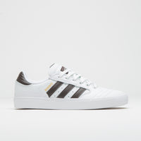 Adidas Busenitz Vulc II Shoes - FTWR White / Aurora Coffee / Gold Metallic thumbnail