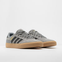 Adidas Busenitz Vulc II Shoes in Grey Three and Core Black / Gold Metallic thumbnail