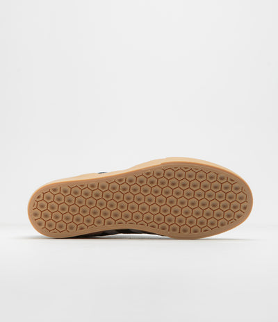 Adidas Busenitz Vulc II Shoes in Grey Three and Core Black / Gold Metallic
