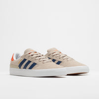 Adidas Busenitz Vulc II Shoes - Wonder Beige / Dark Blue / Collegiate Orange thumbnail