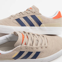 Adidas Busenitz Vulc II Shoes - Wonder Beige / Dark Blue / Collegiate Orange thumbnail