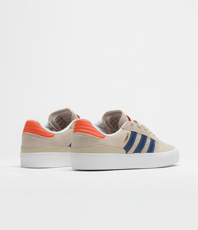 Adidas Busenitz Vulc II Shoes - Wonder Beige / Dark Blue / Collegiate Orange
