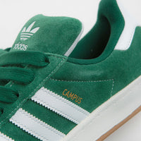 Adidas Campus ADV Shoes in Collegiate Green and FTWR White / Gold Metallic thumbnail