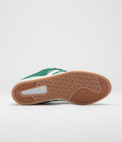 Adidas Campus ADV Shoes in Collegiate Green and FTWR White / Gold Metallic