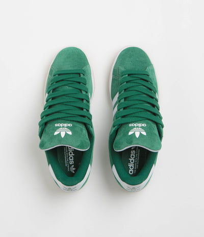 Adidas Campus ADV Shoes in Collegiate Green and FTWR White / Gold Metallic