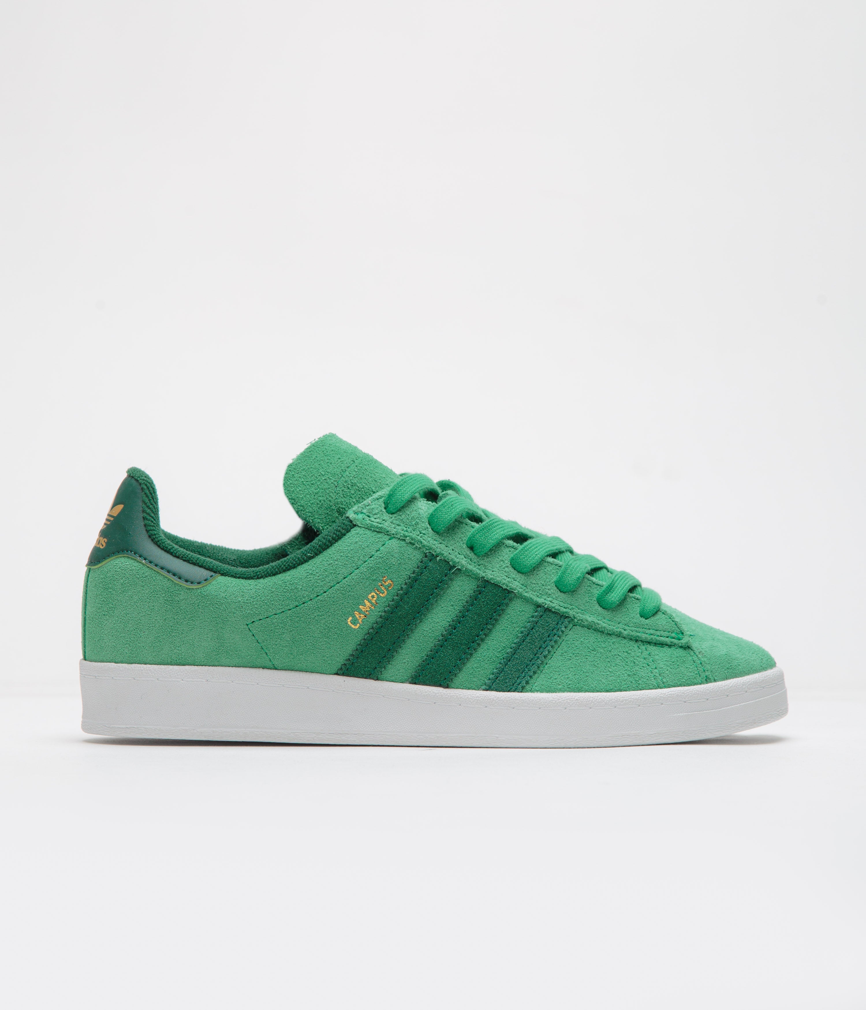 Adidas Campus ADV Shoes in Court Green and Collegiate Green / FTWR White