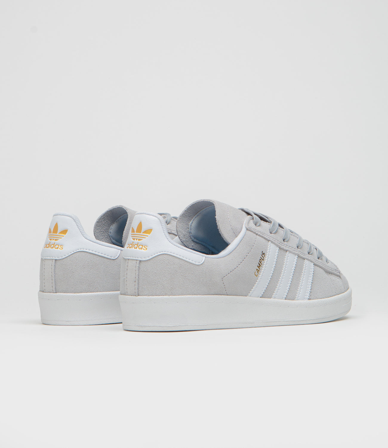 Adidas Campus ADV Shoes - Grey Two / FTWR White / Gold Metallic