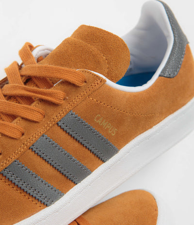 Adidas Campus ADV Shoes in Rustic Orange and Grey Four / FTWR White