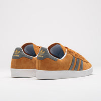 Adidas Campus ADV Shoes in Rustic Orange and Grey Four / FTWR White thumbnail