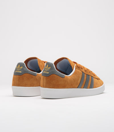 Adidas Campus ADV Shoes in Rustic Orange and Grey Four / FTWR White