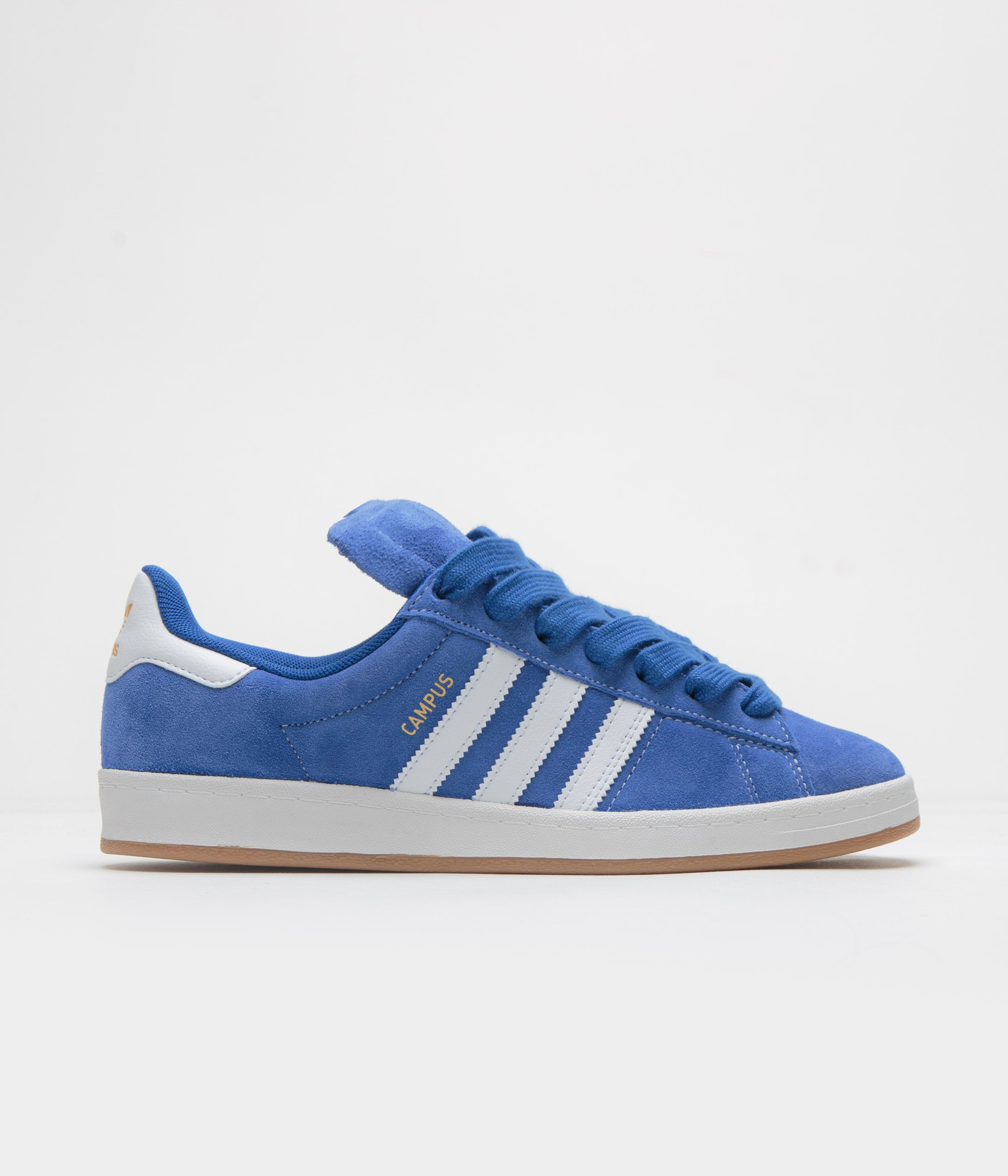 Adidas Campus ADV Shoes in Team Royal Blue and FTWR White / Gold Metallic