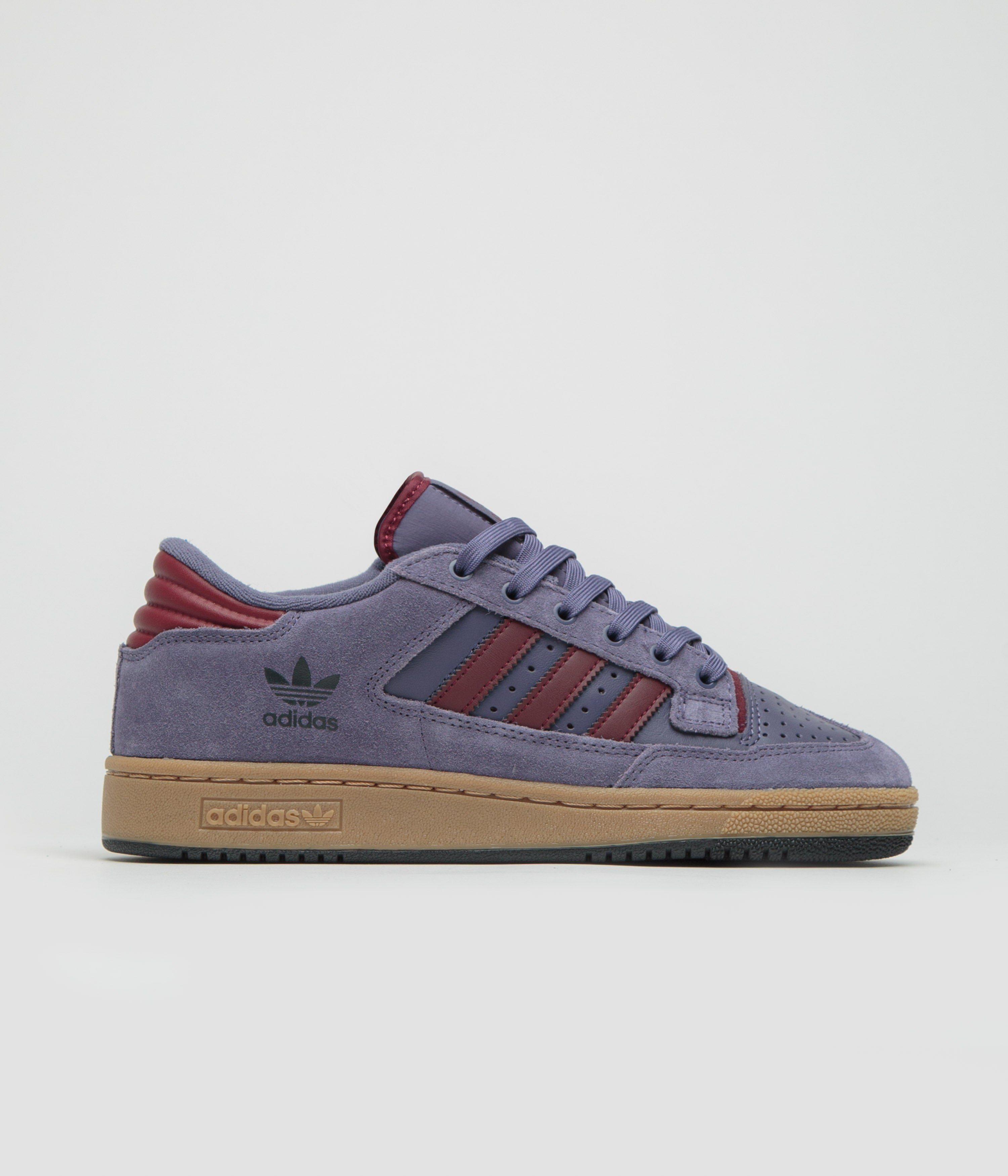 Adidas Centennial 85 Low ADV Shoes in Preloved Violet and Shadow Red / Gum4