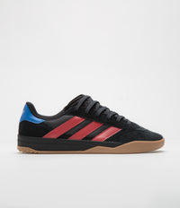 Adidas Copa Premiere Shoes in Core Black and Better Scarlet / Bluebird