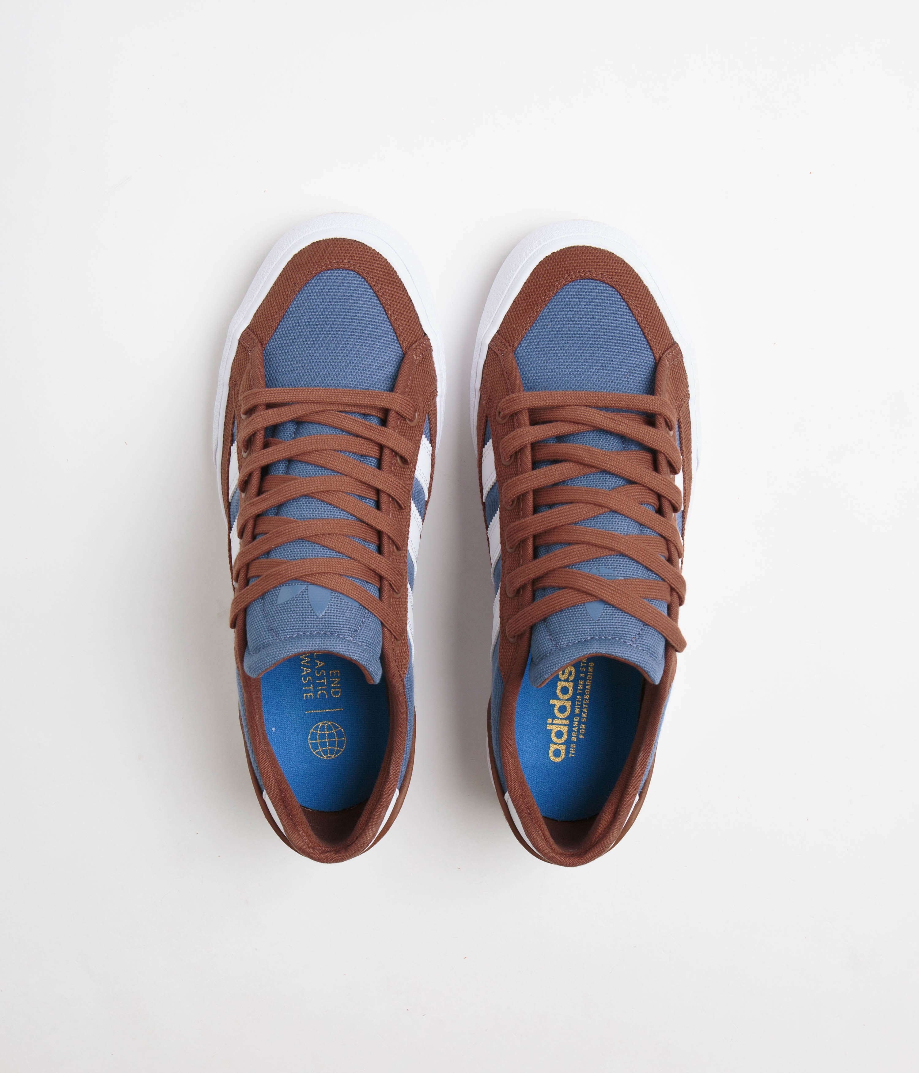 Adidas Court TNS Premiere Shoes - Brown / FTWR White / Crew Blue | Flatspot
