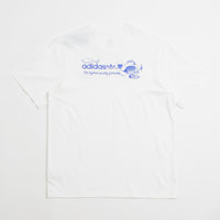 Adidas Dog Plane T-Shirt in White and Lucid Blue thumbnail
