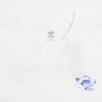Adidas Dog Plane T-Shirt in White and Lucid Blue thumbnail